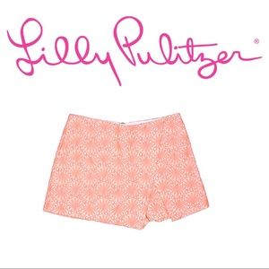 Lilly Pulitzer NWT Sz 2 Marii Coral Skort MSRP $88